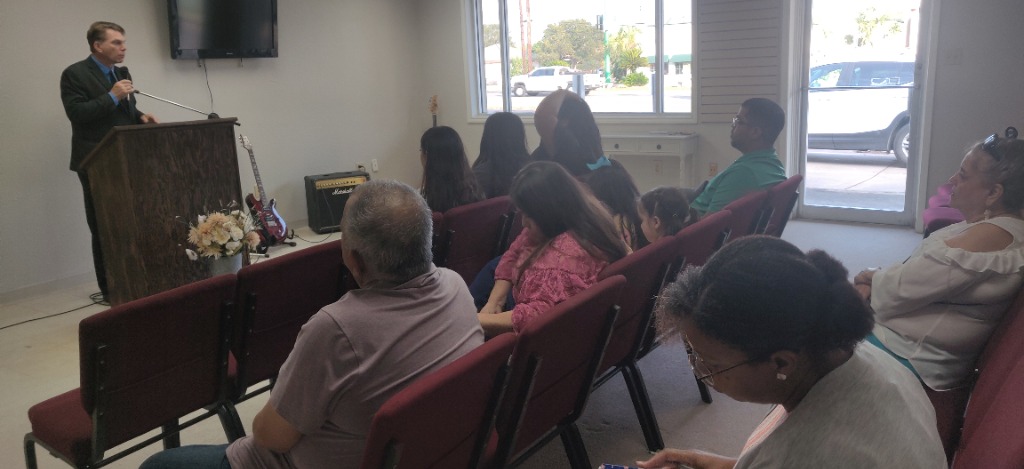The congregation at The Door Beeville first service