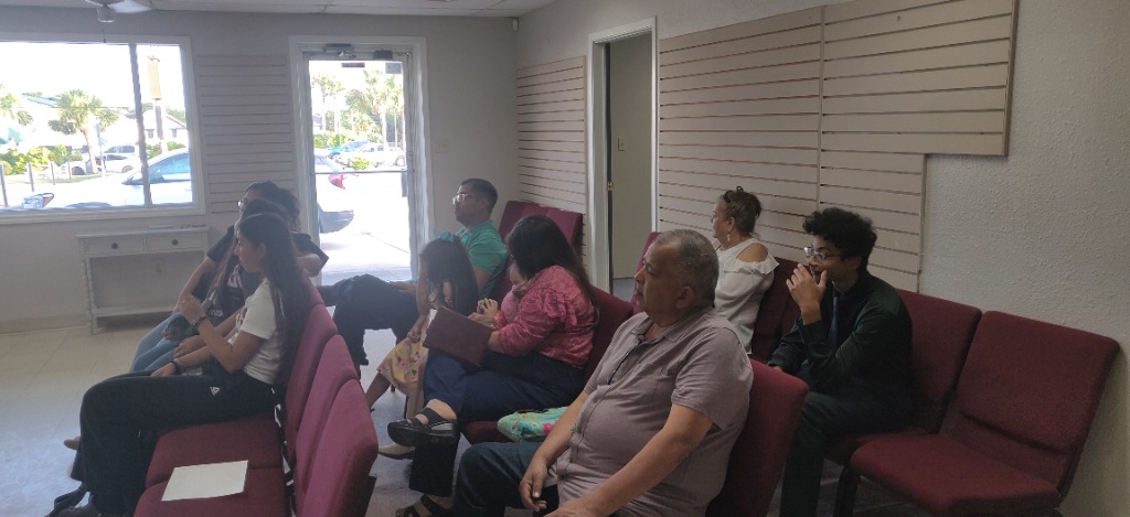 Congregation gathered at The Door Beeville